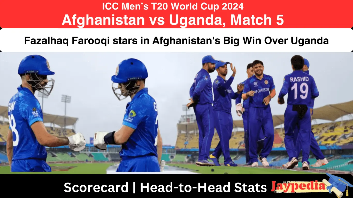 Fazalhaq Farooqi stars in Afghanistan's Big Win Over Uganda