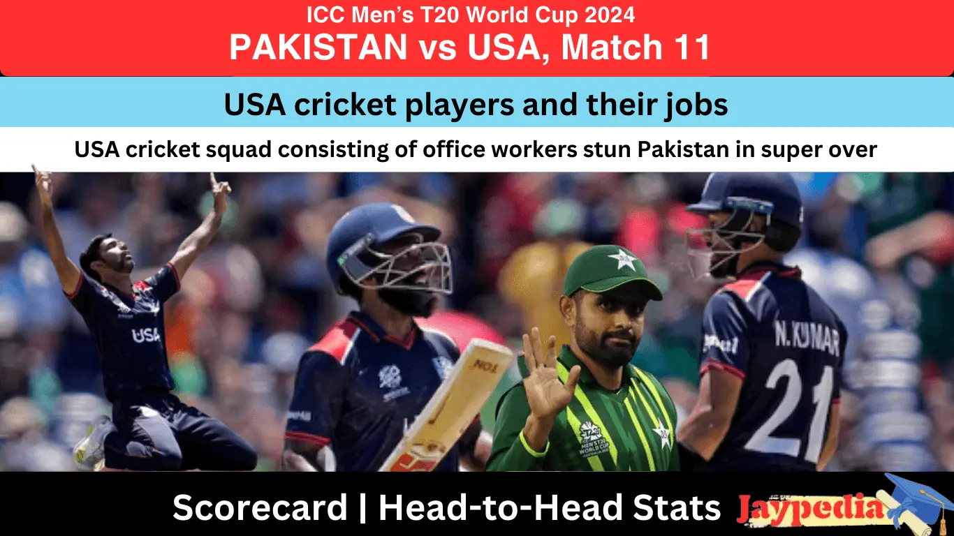 USA cricket squad consisting of office workers stun Pakistan in super over