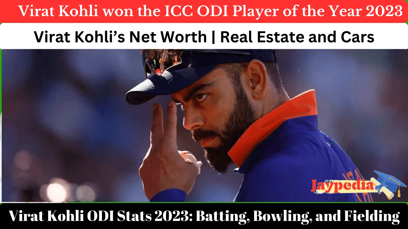 Virat Kohli won the ICC ODI Player of the Year 2023