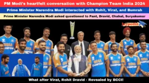 PM Modi had a heartfelt dialogue with Team India