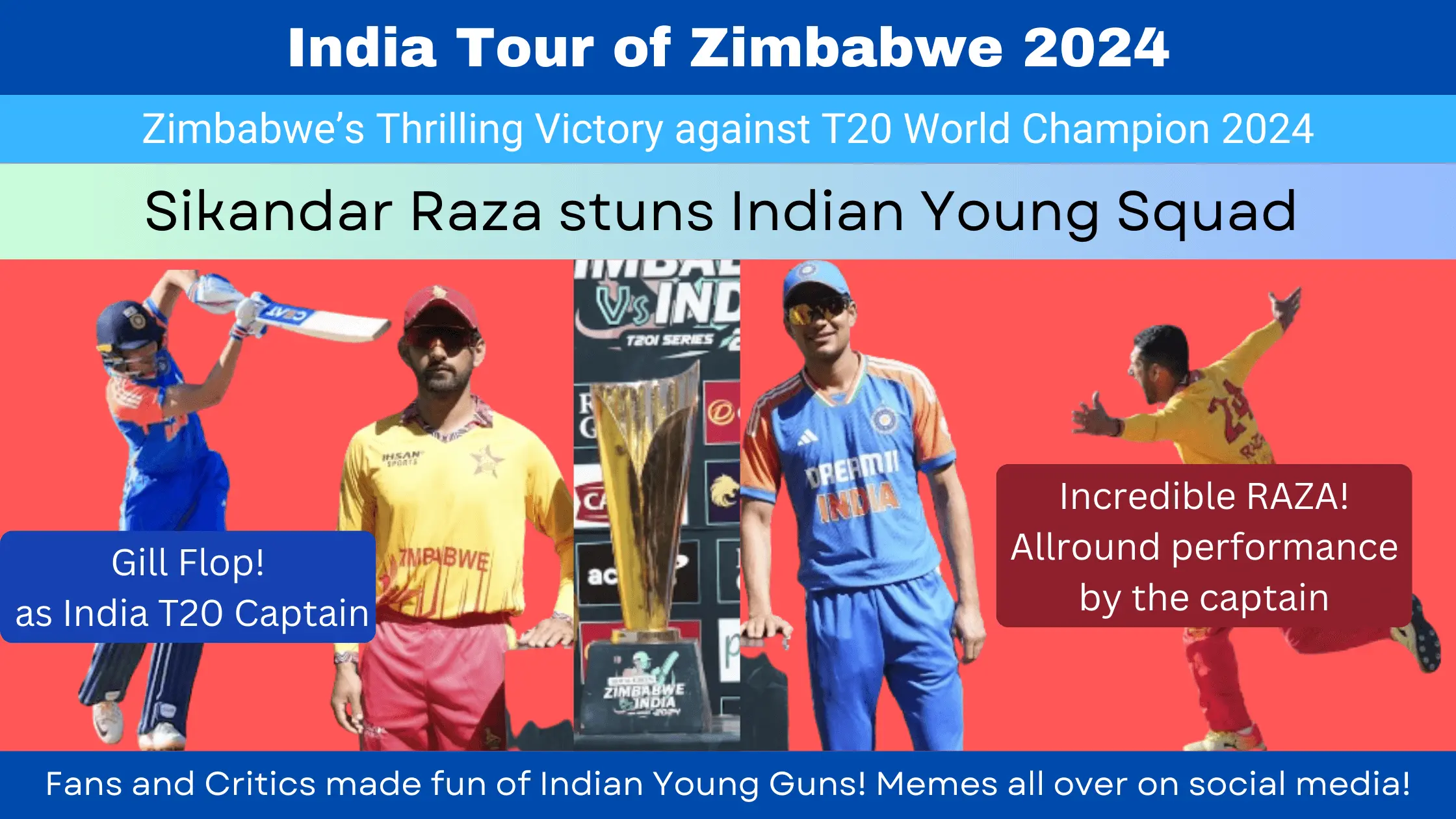 Thrilling Victory over India by Zimbabwe