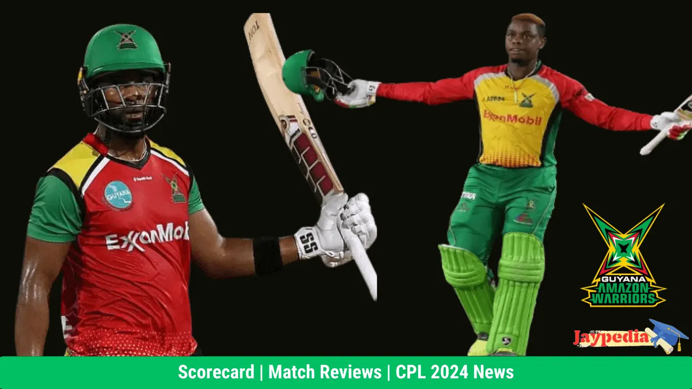 Hope and Hetmyer lead Guyana to victory over Barbados in Match 27 of CPL 2024