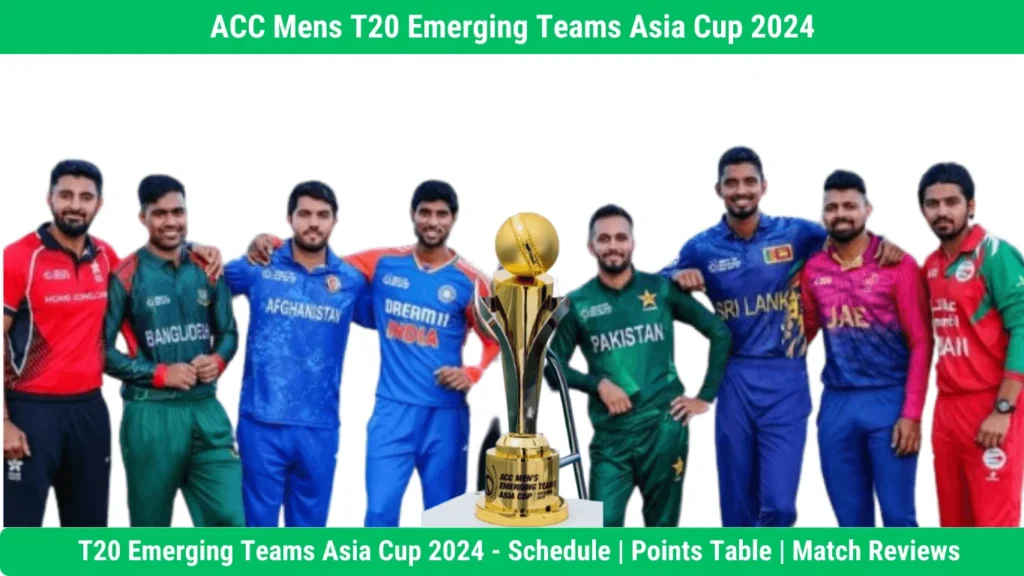 ACC Men's T20 Emerging Teams Asia Cup 2024 - All captains