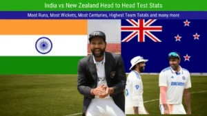 India vs New Zealand Head to Head Test Stats