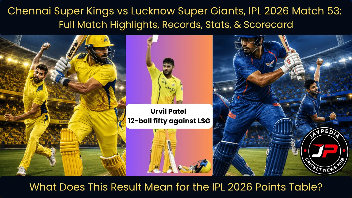 CSK Knocks Out LSG