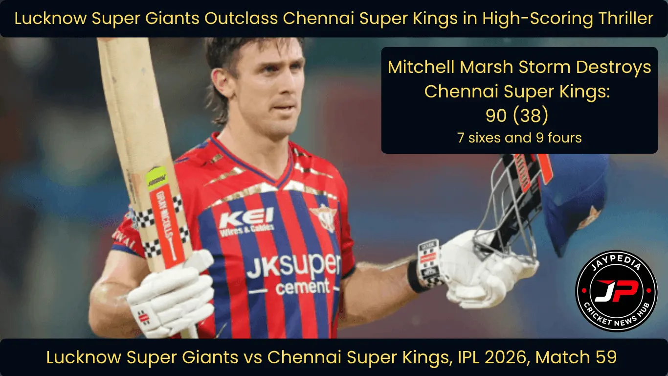 LSG vs CSK IPL 2026